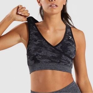 GYMSHARK CAMO BLACK SPORTS OG SPORTS BRA